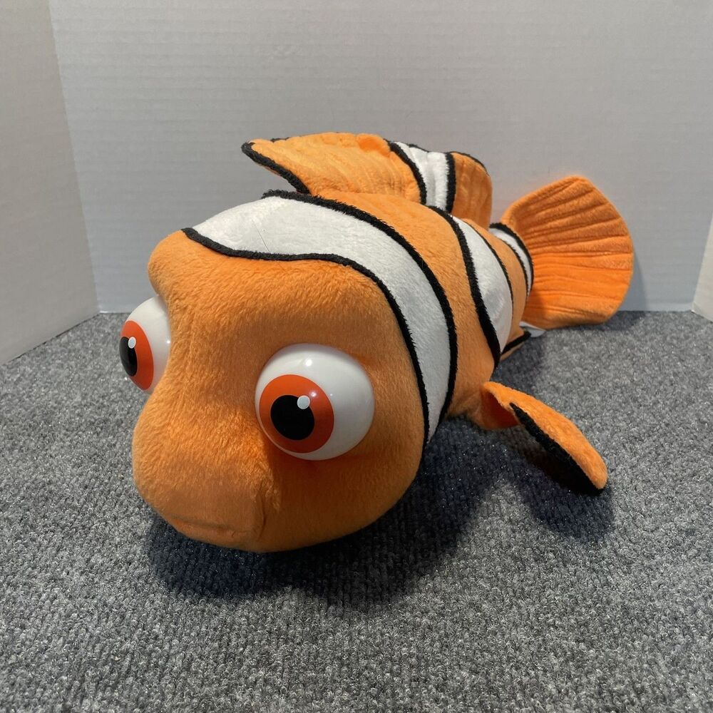 Disney Pixar Finding Nemo Nite-Brite Plush Large 18" Stuffed Animal Hasbro 2002